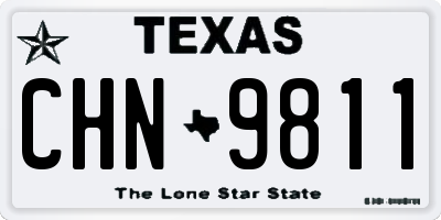 TX license plate CHN9811