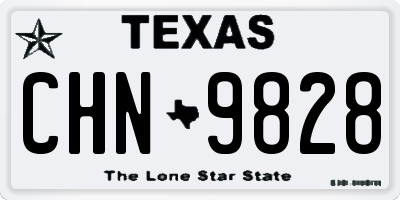 TX license plate CHN9828