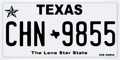 TX license plate CHN9855