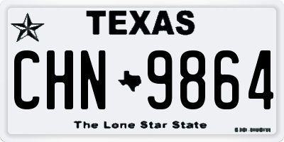 TX license plate CHN9864