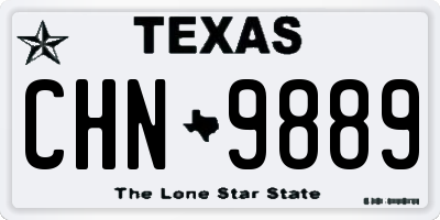 TX license plate CHN9889