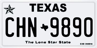 TX license plate CHN9890