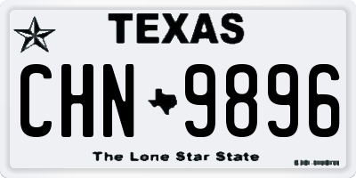 TX license plate CHN9896