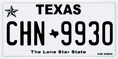 TX license plate CHN9930