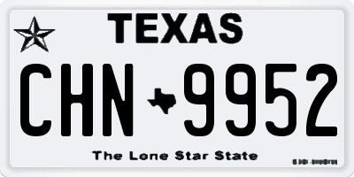 TX license plate CHN9952