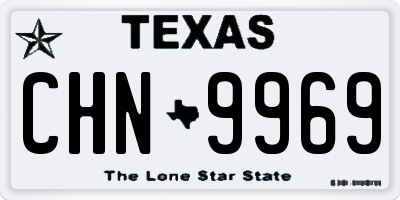 TX license plate CHN9969