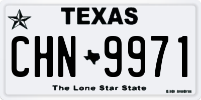 TX license plate CHN9971