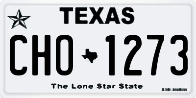 TX license plate CHO1273