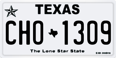 TX license plate CHO1309