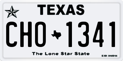 TX license plate CHO1341