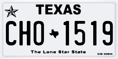 TX license plate CHO1519