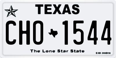 TX license plate CHO1544