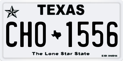 TX license plate CHO1556