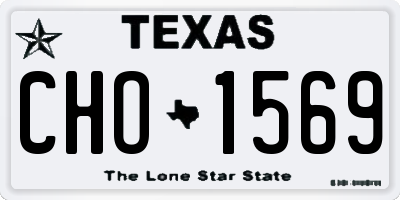 TX license plate CHO1569