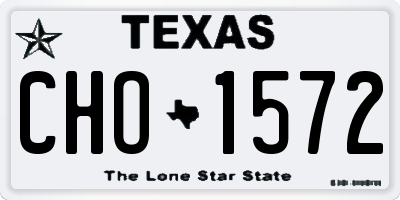 TX license plate CHO1572