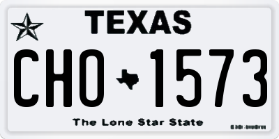 TX license plate CHO1573