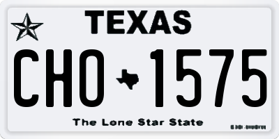 TX license plate CHO1575