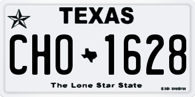 TX license plate CHO1628
