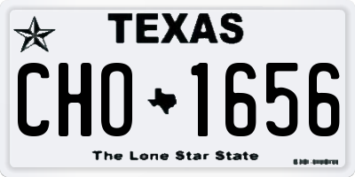 TX license plate CHO1656