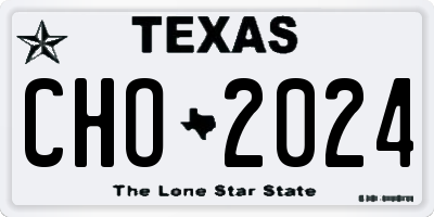 TX license plate CHO2024
