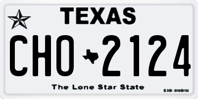 TX license plate CHO2124