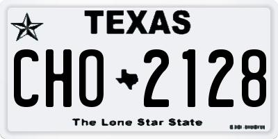 TX license plate CHO2128