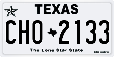 TX license plate CHO2133