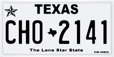 TX license plate CHO2141