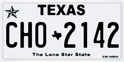 TX license plate CHO2142