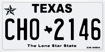 TX license plate CHO2146