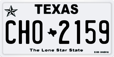 TX license plate CHO2159