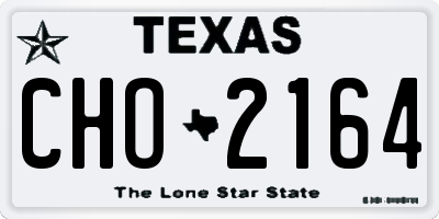TX license plate CHO2164
