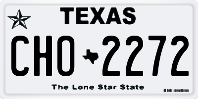 TX license plate CHO2272