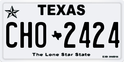 TX license plate CHO2424