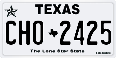 TX license plate CHO2425