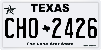 TX license plate CHO2426