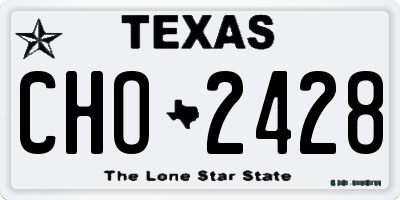 TX license plate CHO2428