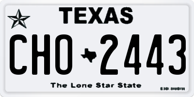 TX license plate CHO2443