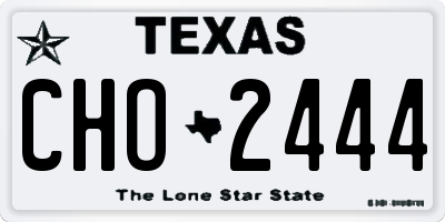 TX license plate CHO2444