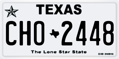 TX license plate CHO2448