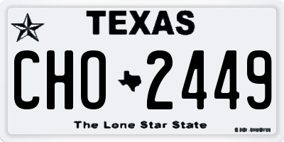 TX license plate CHO2449