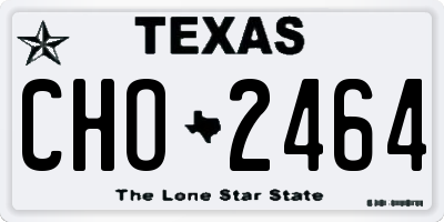TX license plate CHO2464