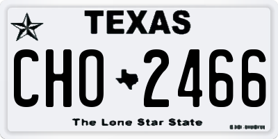 TX license plate CHO2466