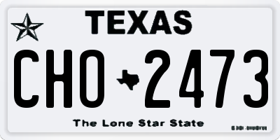 TX license plate CHO2473
