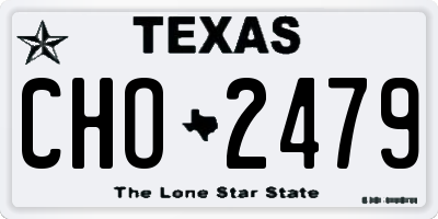 TX license plate CHO2479