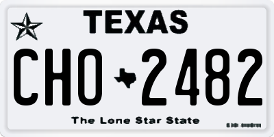 TX license plate CHO2482