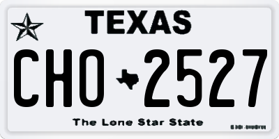 TX license plate CHO2527