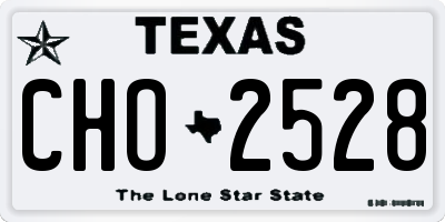 TX license plate CHO2528