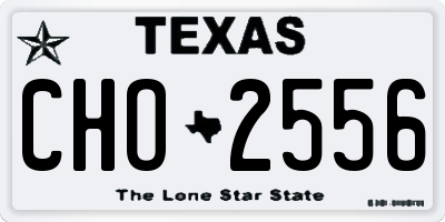 TX license plate CHO2556