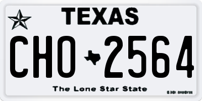 TX license plate CHO2564